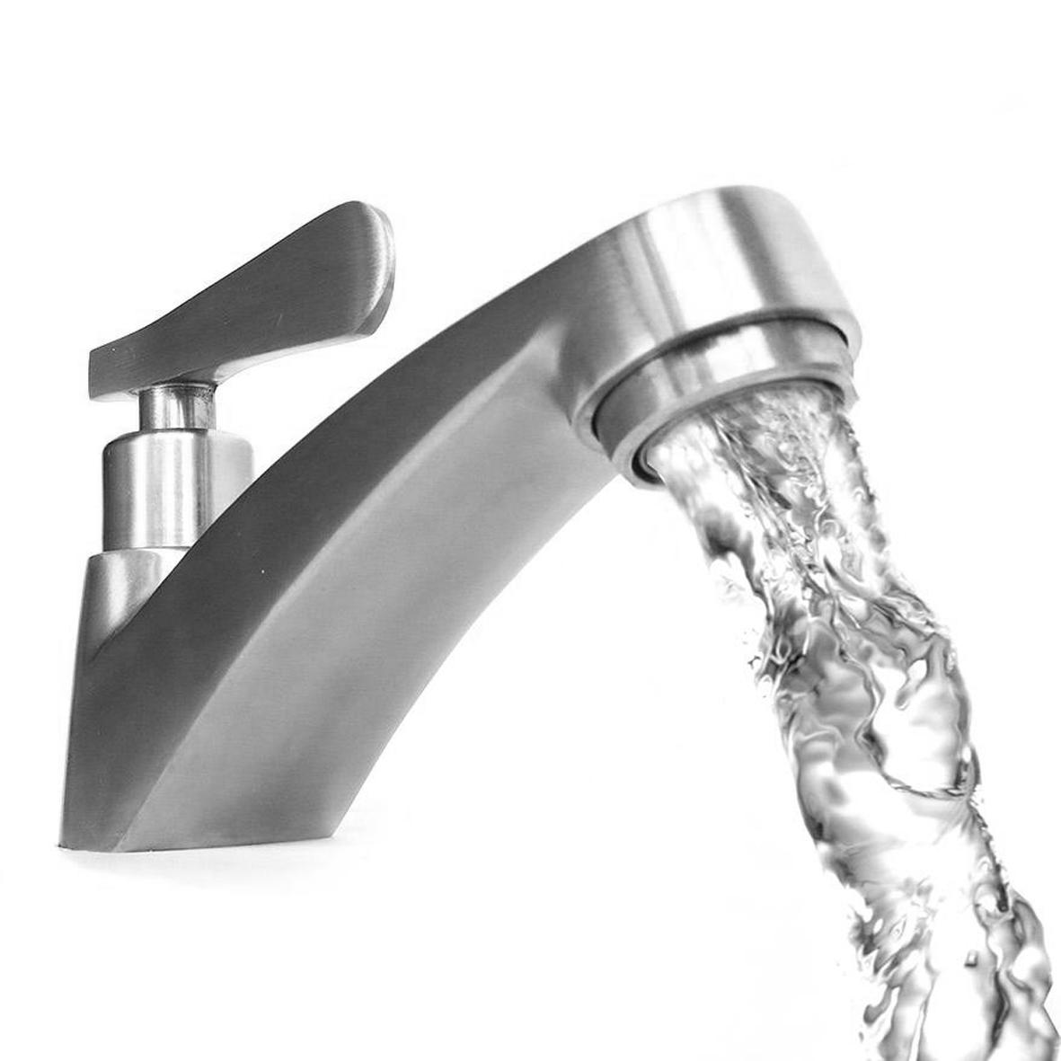 Vòi rửa mặt lavabo lạnh inox sus304