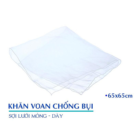 Khăn voan che chắn bụi gió cho bé sơ sinh voan lưới mỏng thoáng cho bé