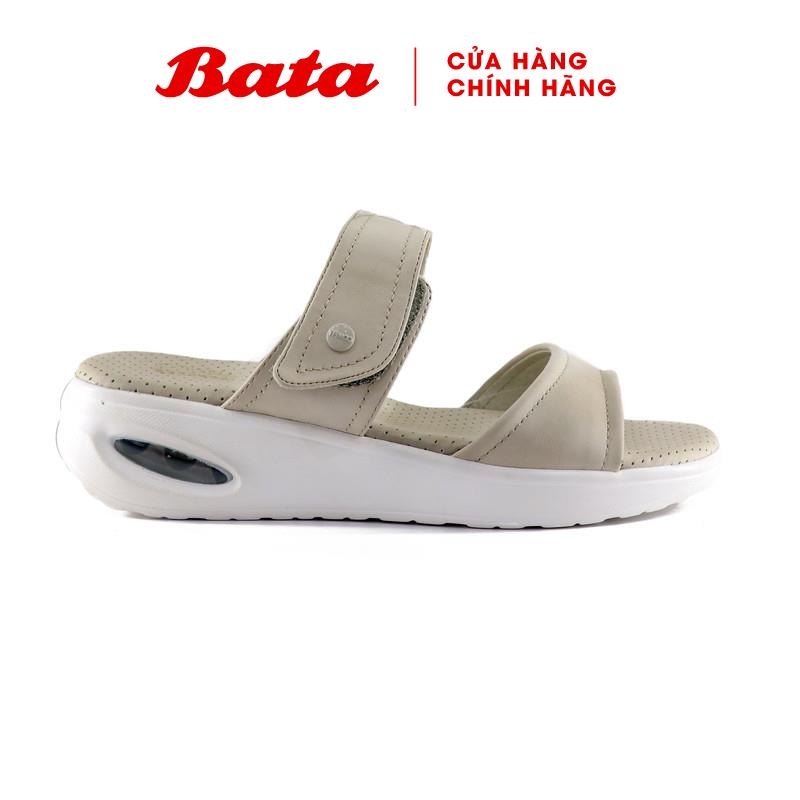 Sandal nữ đế 5cm màu be bata 661-8622