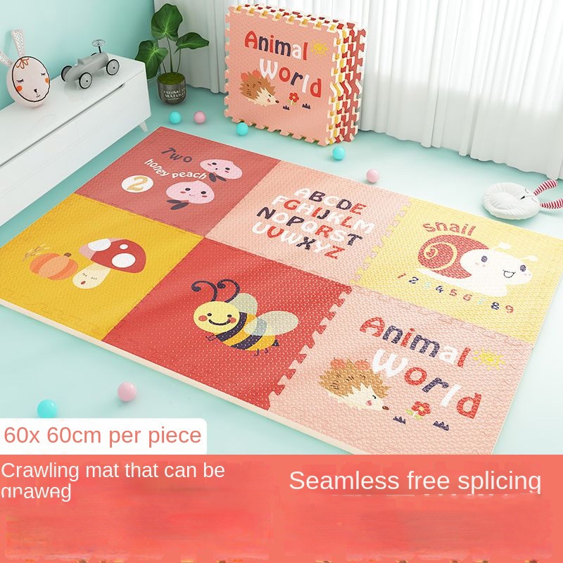 Cartoon pattern baby crawling mat thickened baby foam floor mat can be