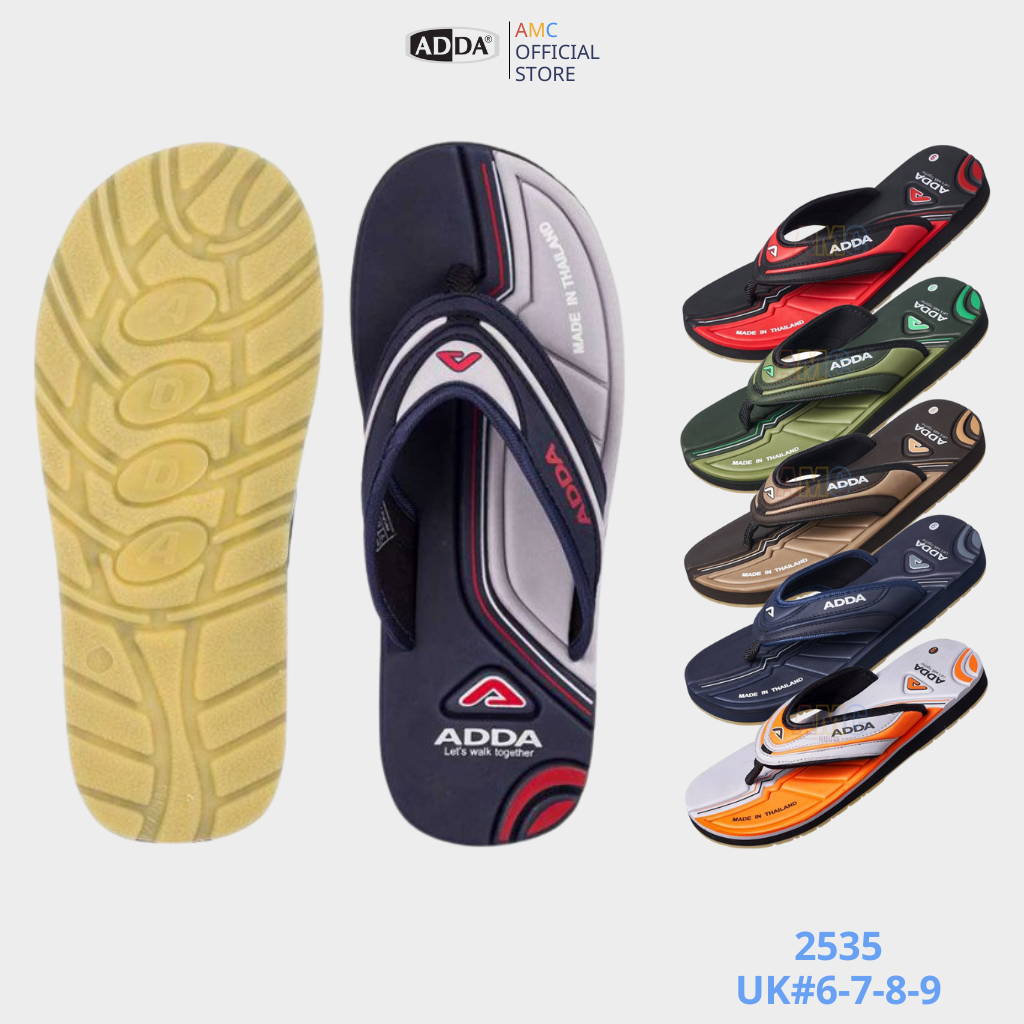 Dép nam Thái Lan xỏ ngón siêu êm, đế cao su chống trơn trượt ADDA 2535