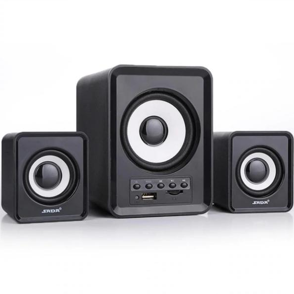 Bộ loa máy tính sada d-230 hỗ trợ kết nối bluetooth, usb, thẻ nhớ, jack 3.5