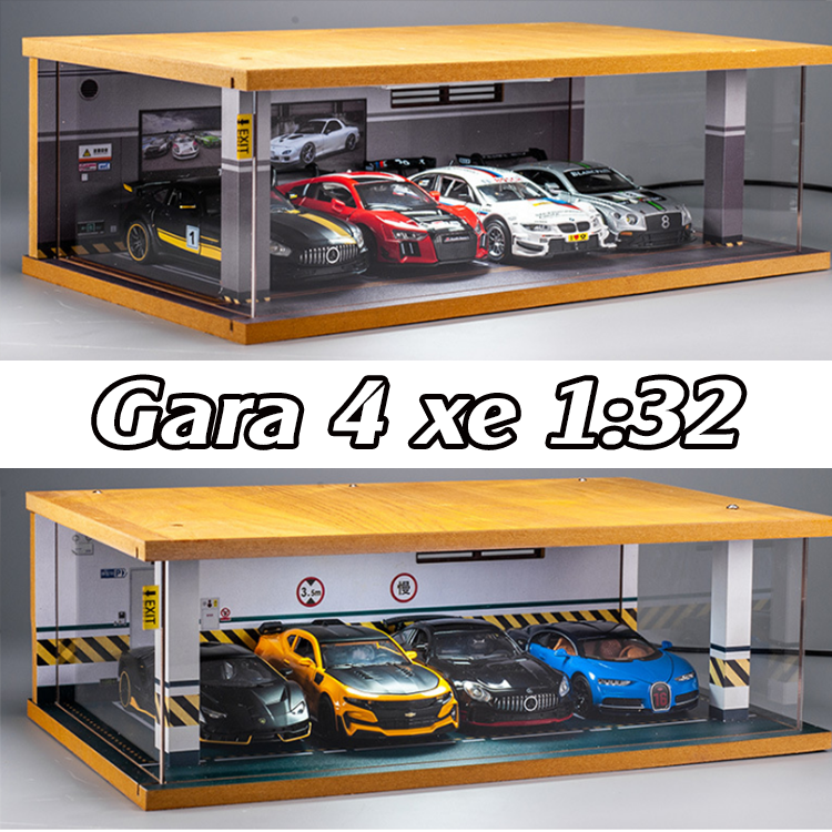 Garage xe mô hình kệ trưng bày xe tỷ lệ 136 và 132  Blue Mô Hình