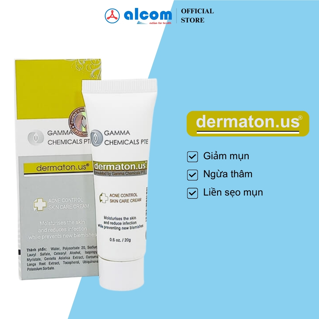 Kem Giảm Mụn Gamma Dermaton.US Giảm Mụn, Giảm Thâm Tube 20g