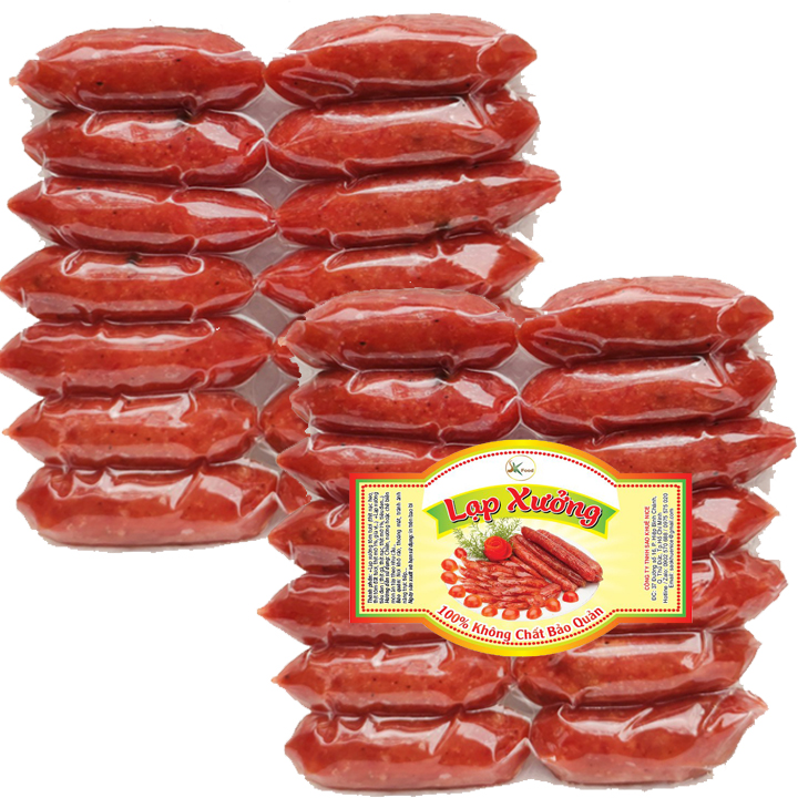 Lạp Xưởng Heo Tươi Nhiều Nạc Giàu Chất Dinh Dưỡng - Bịch 500G (Món Ăn Ngon)