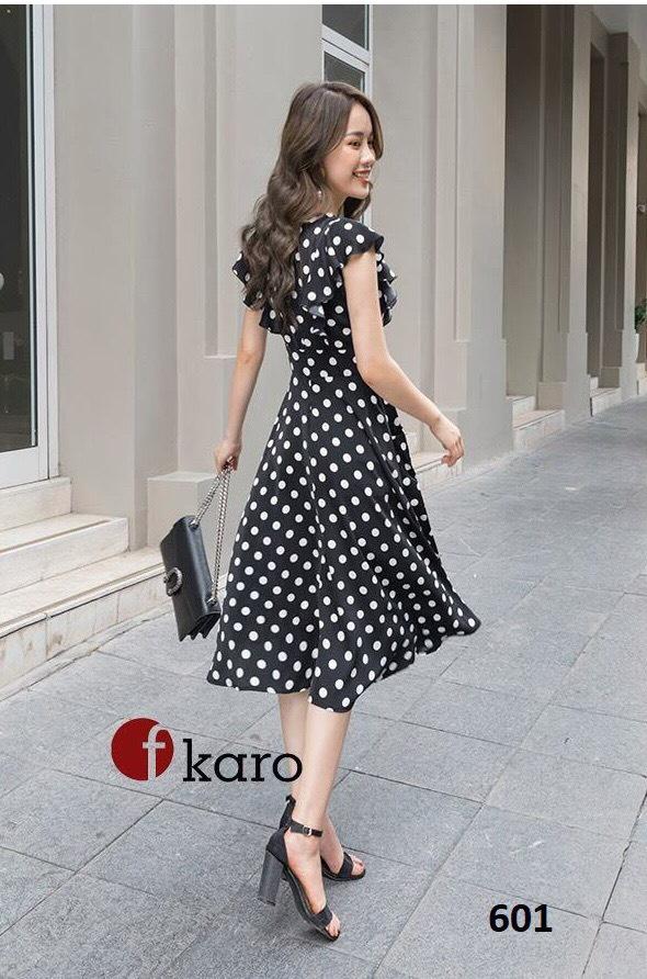 [HCM]ĐẦM DÁNG XÒE CHẤM BI SIÊU ĐẸP SIÊU SANG CHO CÁC NÀNG