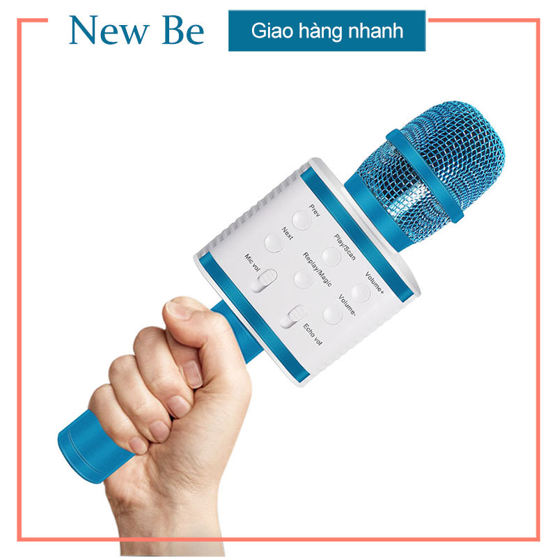 Micro karaoke kèm Loa bluetooth nhập khẩu cao Cấp - Nghe Nhạc Cực Hay, Âm Bass Cực ĐỈnh, Mic Bắt Giọng Rất Tốt, Hỗ Trợ Kết Nối USB, Thẻ Nhớ, Cổng 3.5, Bluetooth