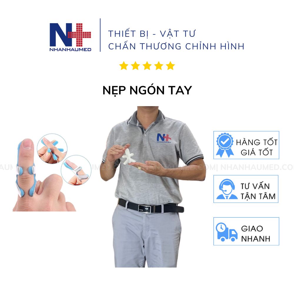 Nẹp nhôm cố định xương ngón tay - nẹp ngón 4 chấu