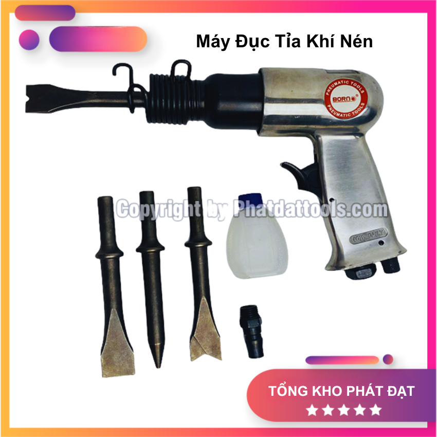 Máy đục rung hơi khí nén khắc phục nồi côn và báng sau xe ga kẹt cứng - máy đục tỉa khí nén