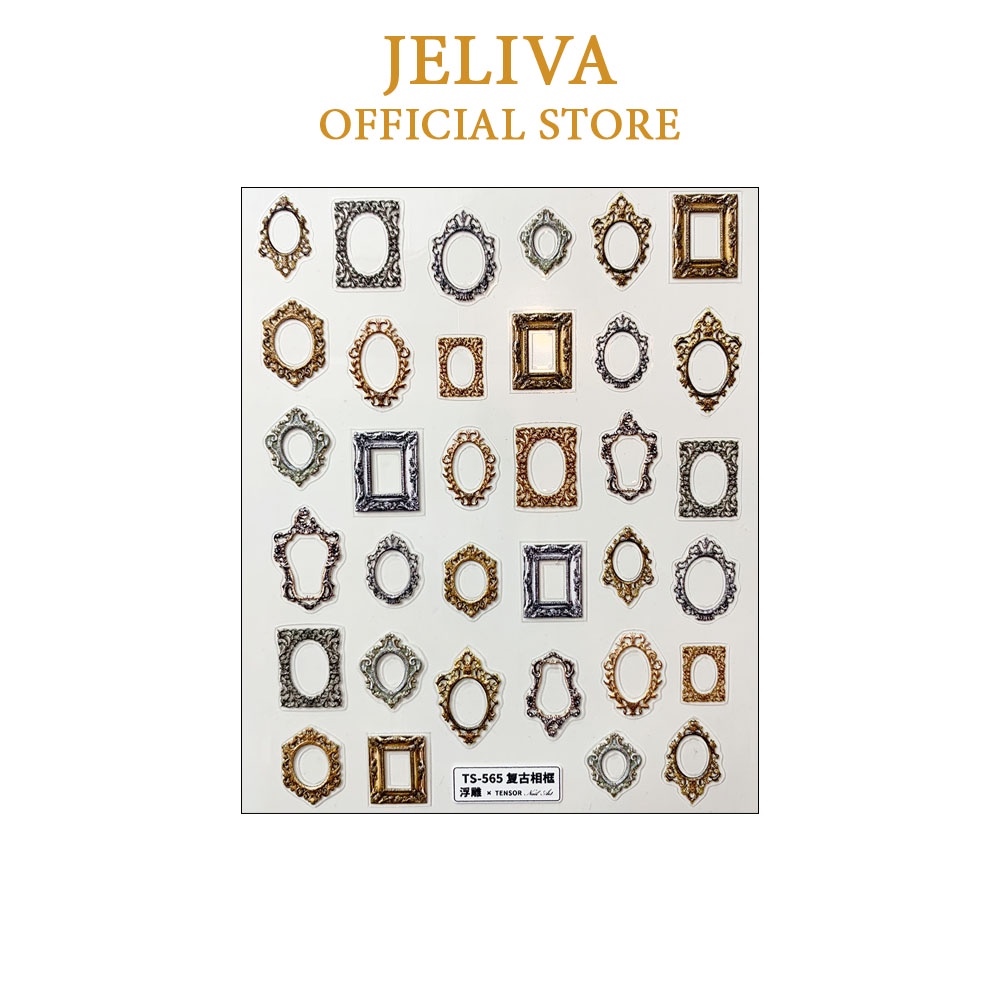 Sticker nail lụa khung ảnh JELIVA 5D HOT SALE