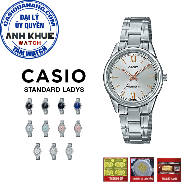 Đồng hồ nữ dây kim loại Casio Standard chính hãng Anh Khuê LTP-V005 Series (28mm)