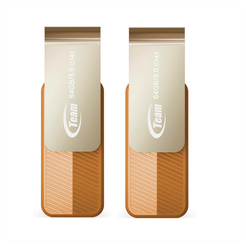 Bộ 2 USB 64GB 3.0 Team Group C143 tốc độ upto 100MB/s - Hãng phân phối chính thức
