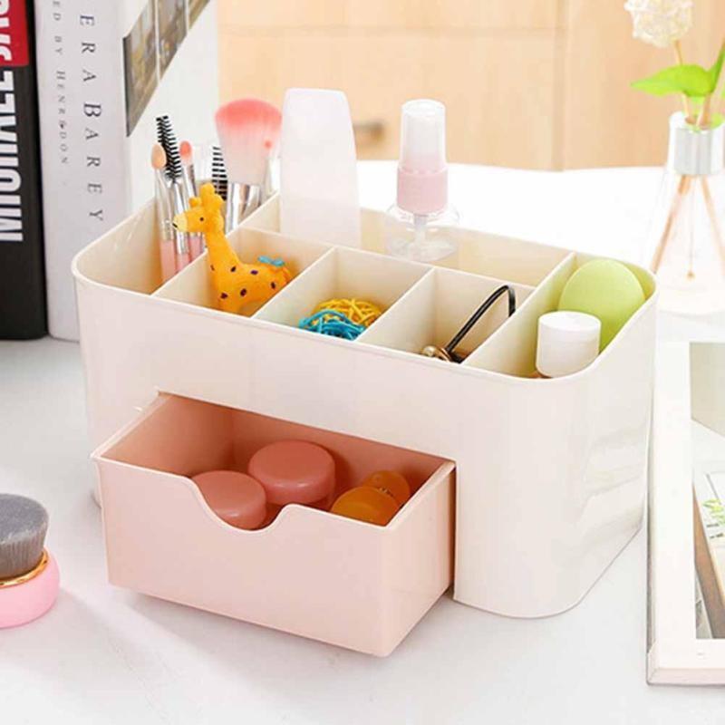 kệ đựng mỹ phẩm để bàn, Tủ đựng mỹ phẩm mini, kệ đựng đồ mỹ phẩm trang điểm, kệ mĩ phẩm mini, Tủ đồ trang điểm cho chị em (Màu ngẫu nhiên)