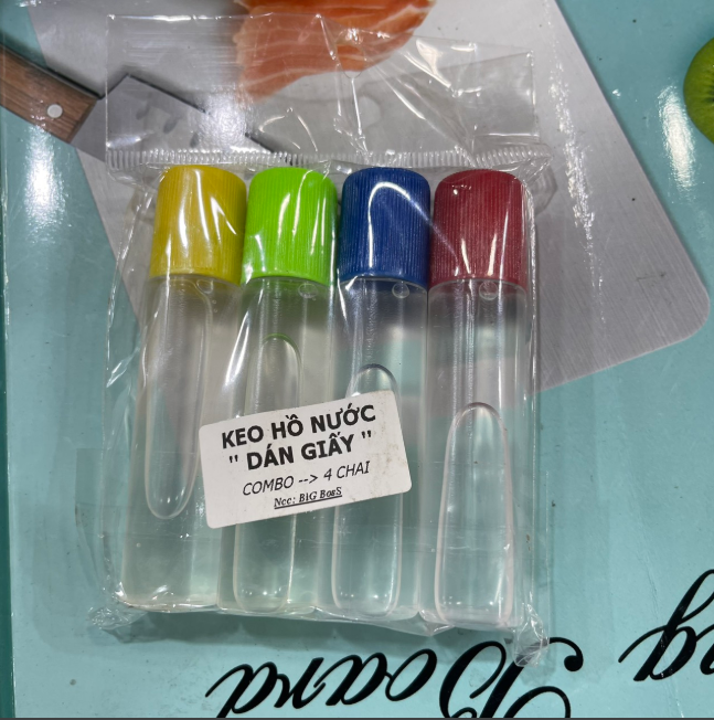 Combo 4 chai hồ nước dán giấy siêu tiện dụng giá rẻ