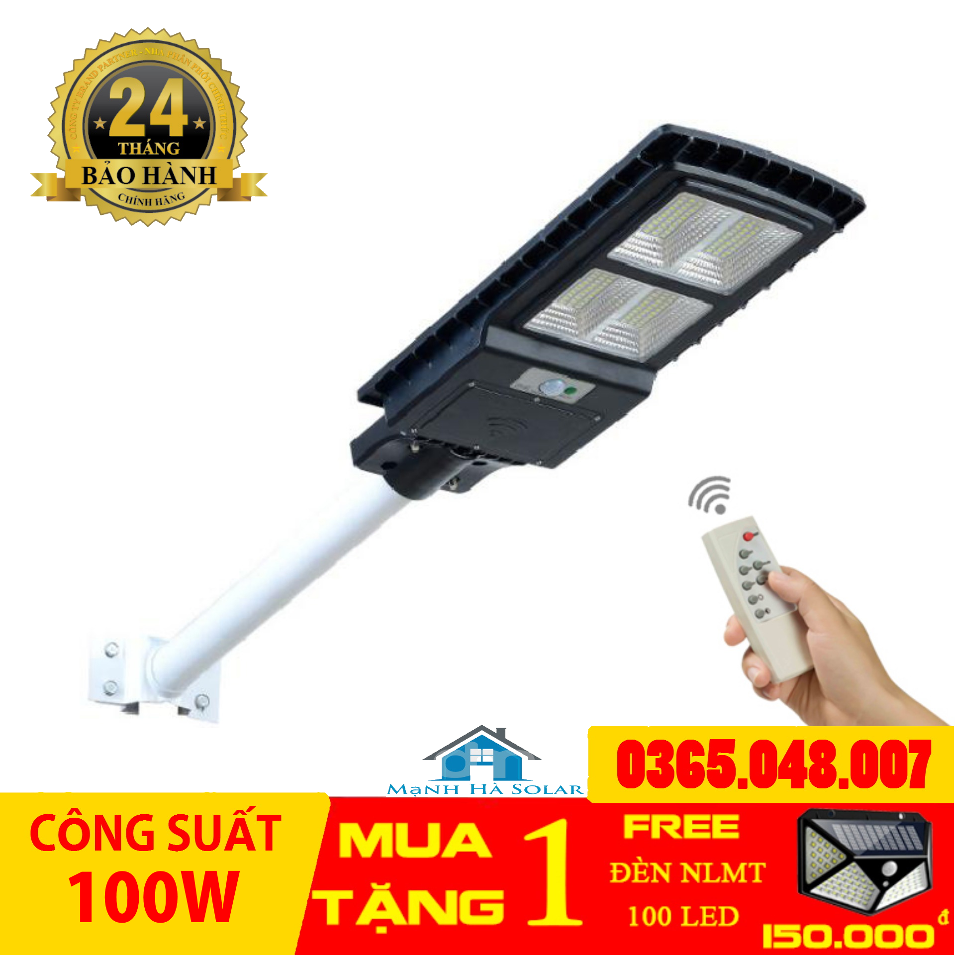 Đèn năng lượng mặt trời 50w - 100w - 150w