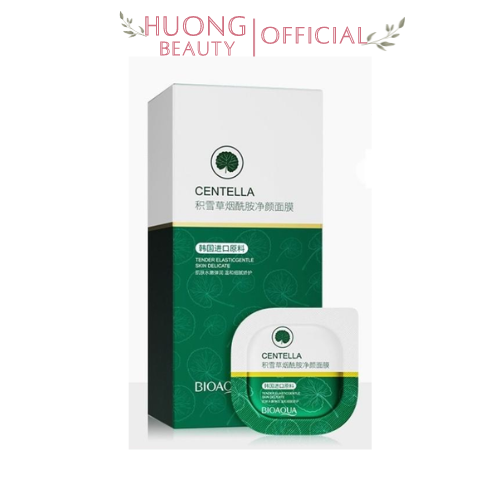 Mặt nạ đất sét centella rau má bioaqua hũ 7.5g sáng da, kiềm dầu