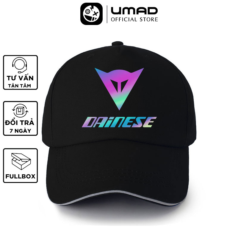 [HCM]Mũ lưỡi trai nam UMAD Racing boy Dainese phản quang 7 màu chất liệu kaki cao cấp form nam nữ Unisex