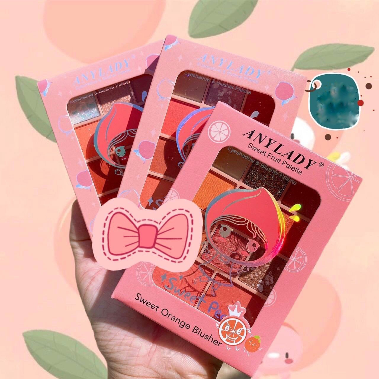 [HCM]Phấn mắt Any Lady Sweet Peach 11 ô kèm má hồng