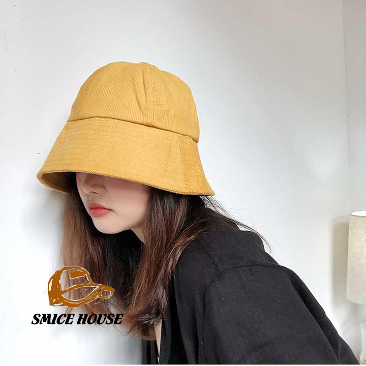 MŨ VÀNH CỤP VẢI NHUNG TRƠN NÓN TAI BÈO CHỐNG NẮNG MÙA HÈ CHE MẶT ULZZANG