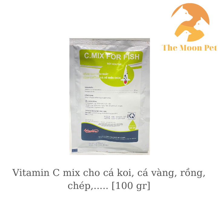 Vitamin C mix cho cá koi, cá vàng, rồng, chép,.....