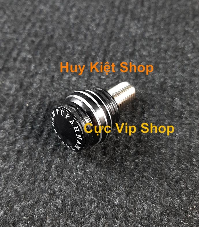 Ốc trang trí chân kiếng nhôm cnc cao cấp ms1529 - đen