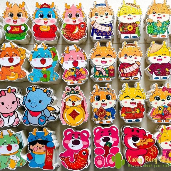 Sỉ 1000 Bao lì xì chibi chi bi lì xì hoạt hình tết Giáp Thìn 2024 mới cao cấp đẹp độc lạ