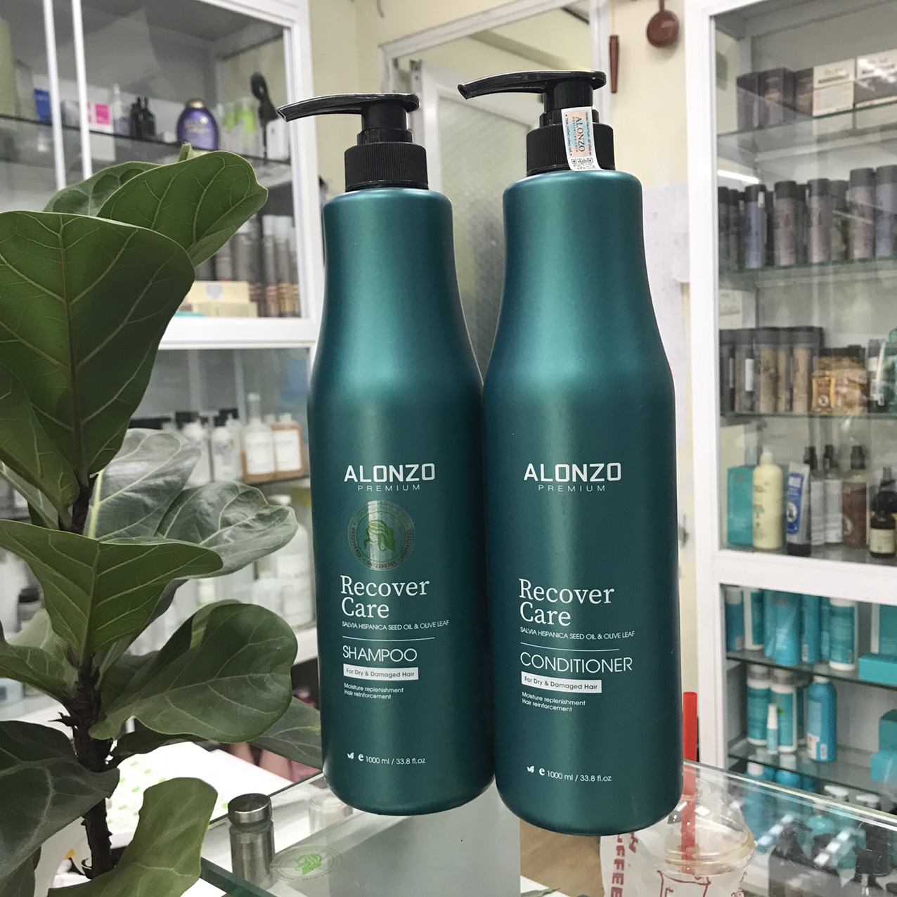 Dầu gội xả alonzo recover phục hồi tóc khô và hư tổn 1000ml