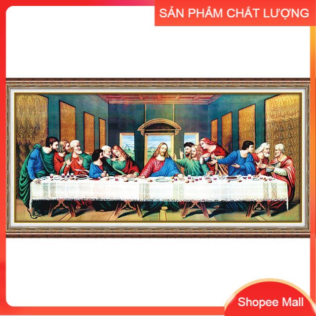 [HCM]Tranh đính đá Bữa tiệc ly DD9253 kích thước 100*51cm [Hàng có sẵn]