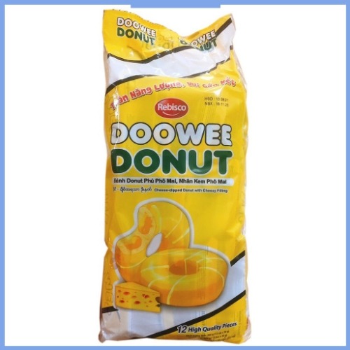 Bánh doowee donut phủ phô mai nhân kem phô mai