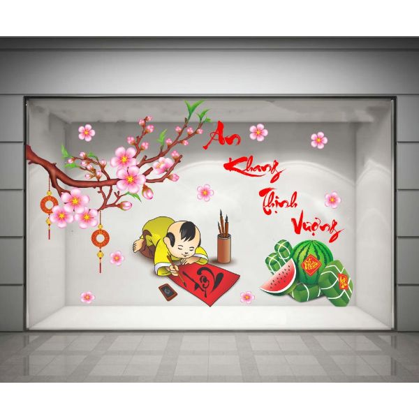 Decal trang trí tết xuân nhâm dần 2022 PK634