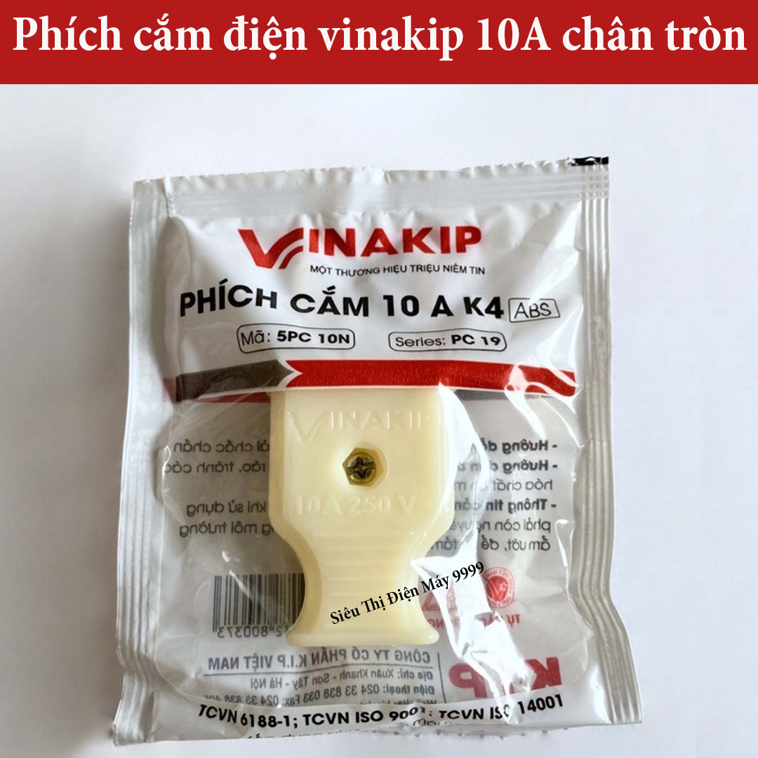 Phích cắm điện vinakip 10A