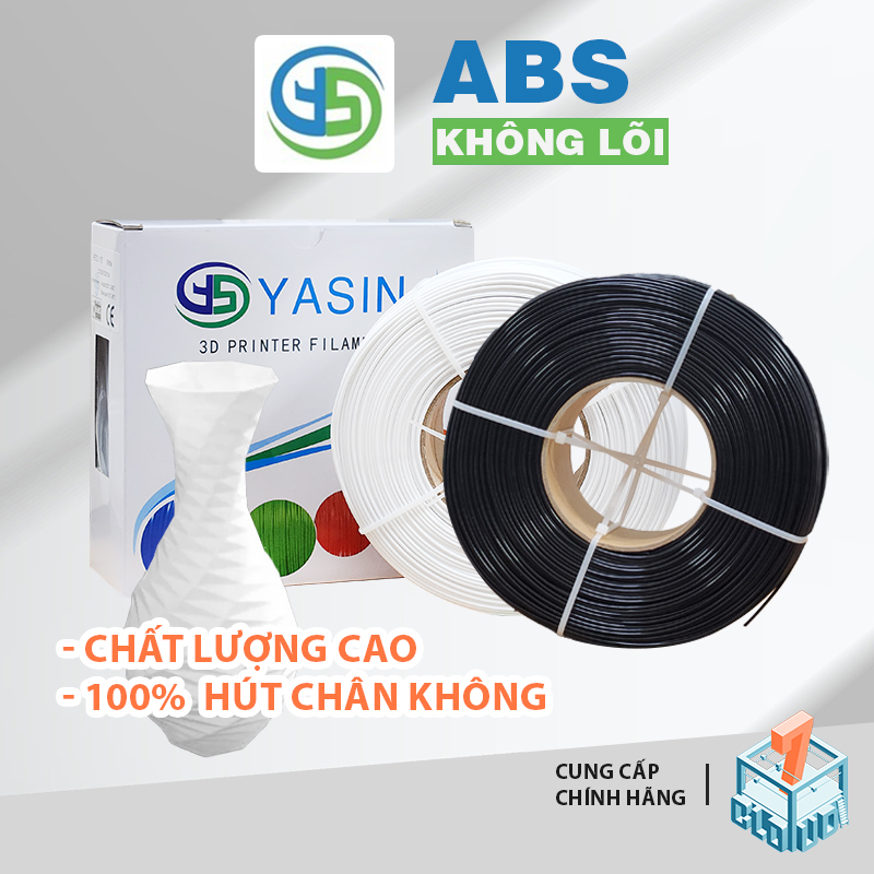 Nhựa in 3D YASIN ABS 1kg vật liệu in nhựa in PLAF PETG ABS PLA Cloud 7