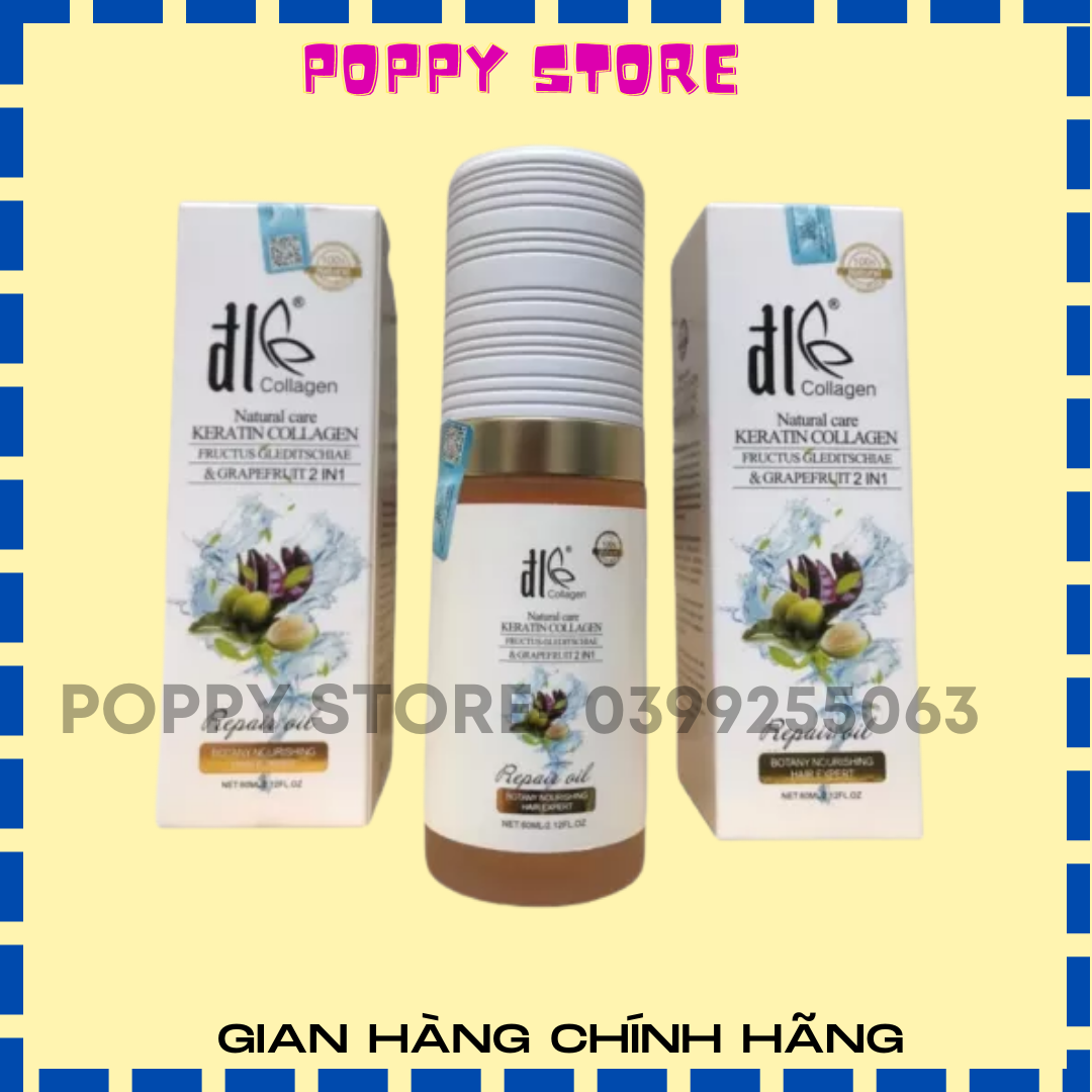Tinh dầu dưỡng tóc phục hồi collagen keratin 2in1 dl 60ml