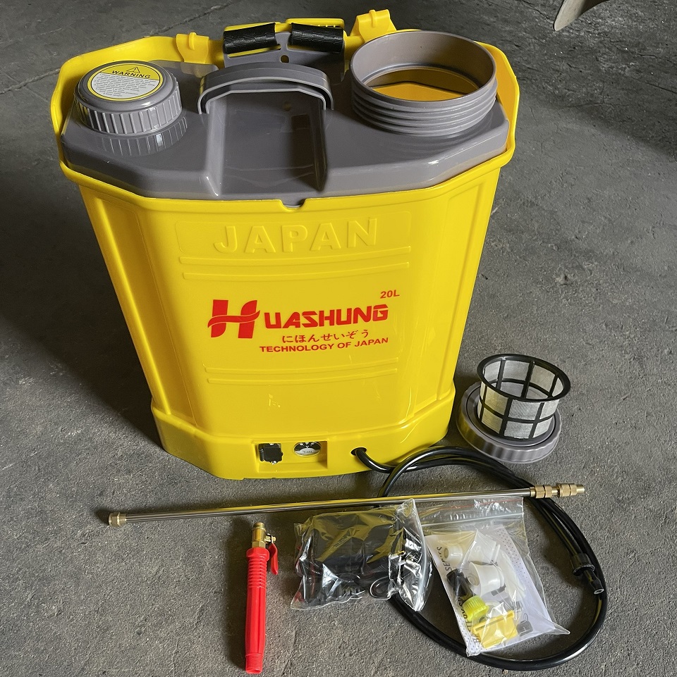 Bình xịt điện huashung 20 lít accu 12v 8ah