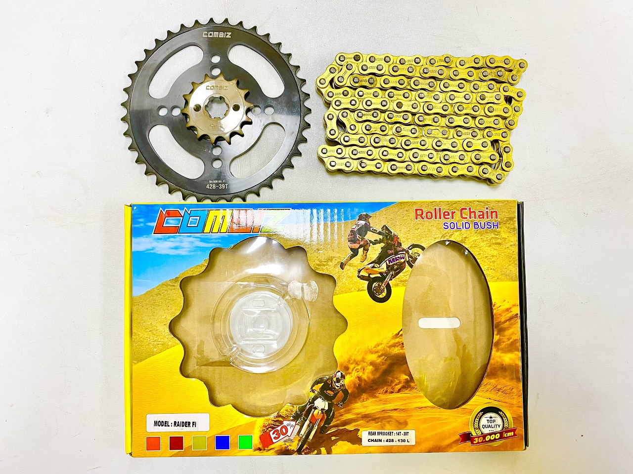 Sên Nhông Dĩa Combiz 9li [ Sên Vàng, Dĩa Đen, Nhông Bạc ] cho Ex135/Winner/Sonic/Raider/Raider Fi/Satria