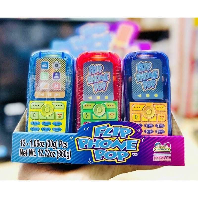 Kẹo mút hình điện thoại Hãng Kidsmania 40k/ 1 cái