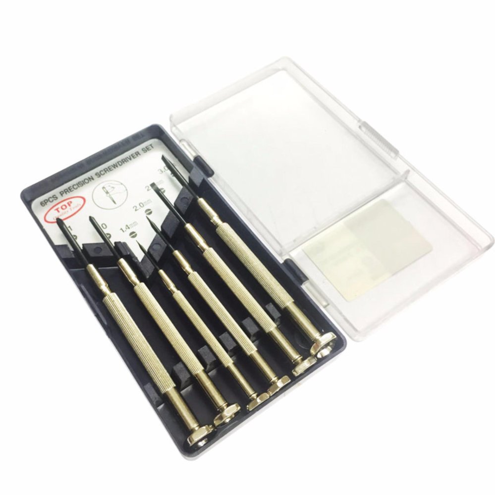 Hộp Tua Vít Đa Năng 6 Cây Mở Đồng Hồ Đồ Điện Thoại Laptop