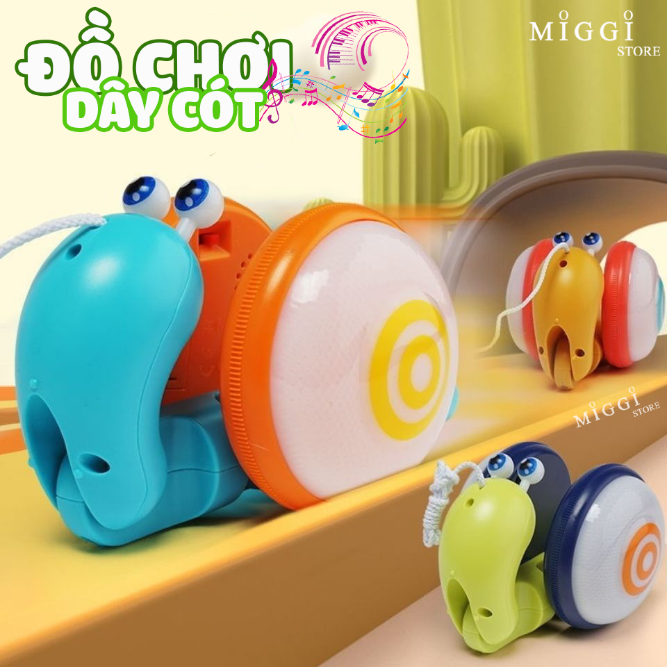 [SALE SẬP SÀN] Đồ chơi vận động cho bé - Đồ chơi phát nhạc hình ốc sên - Đồ chơi dây cót - Chất liệu ABS an toàn cho trẻ