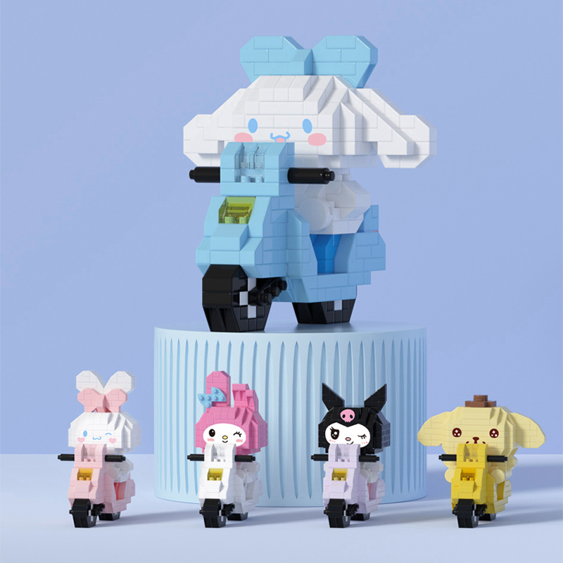 Quà tặng - đồ chơi - mô hình lắp ráp - lego - Thỏ Kuromi, Thỏ Hồng Melody, Thỏ Tím, Cinnamoroll, Purin