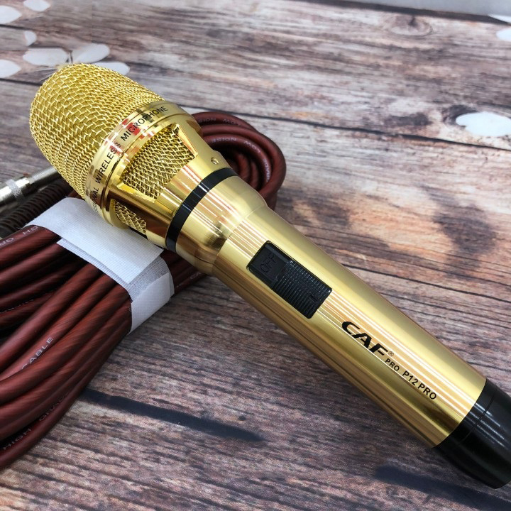 [HCM][ SẢN PHẨM MỚI NHÂT 2020 ] Mua Micro Hát Karaoke Có Dây Mic Hát Karaoke Có Dây Micro Karaoke Cao Cấp Caf P12 Pro- Vỏ Kim Loai Chống Va Đập Củ Micro Đươc Sơn 1 Lớp Sơn Tĩnh Điện Âm Thanh Cực Hay Chống Hú Tốt. Bh 12 Tháng