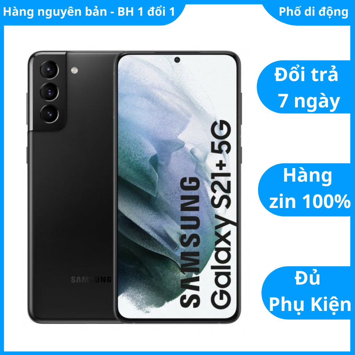Điện thoại samsung s21 plus 5g 2 sim 128gb likenew