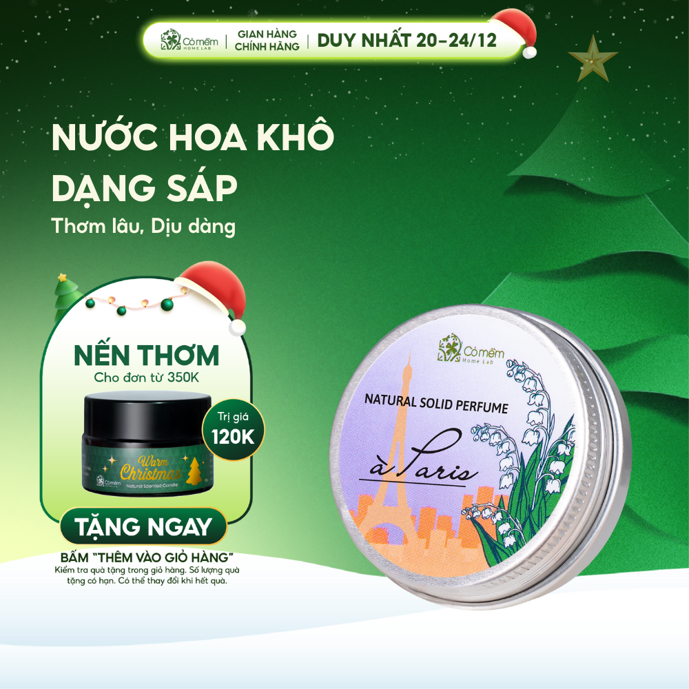  Nước Hoa Khô Thơm Lâu Thiên Nhiên Lưu Hương Thơm Lâu Cỏ Mềm Homelab 10g  Tặng kèm túi vải nhỏ  