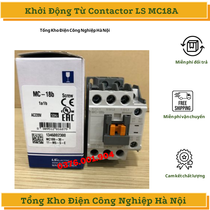 Contactor Khởi Động Từ LS MC 18A