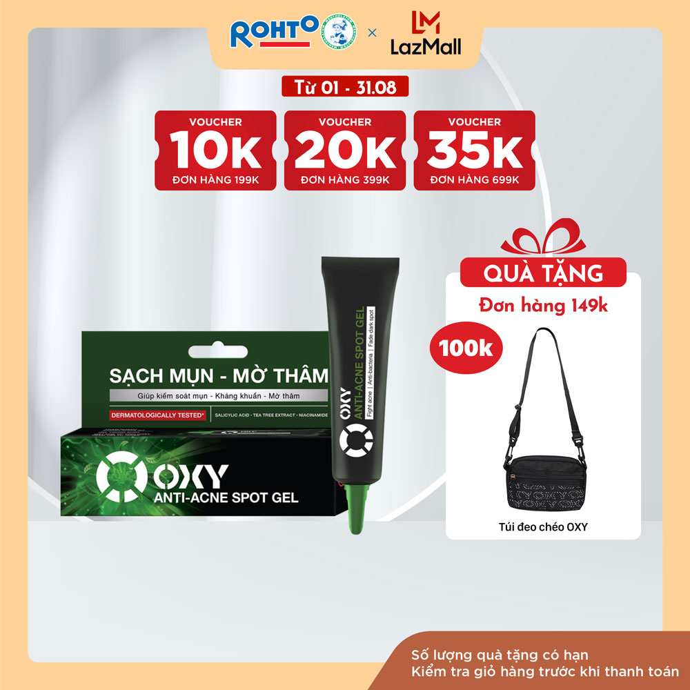 Gel chấm mụn, mờ thâm Oxy Anti-Acne Spot Gel 10g