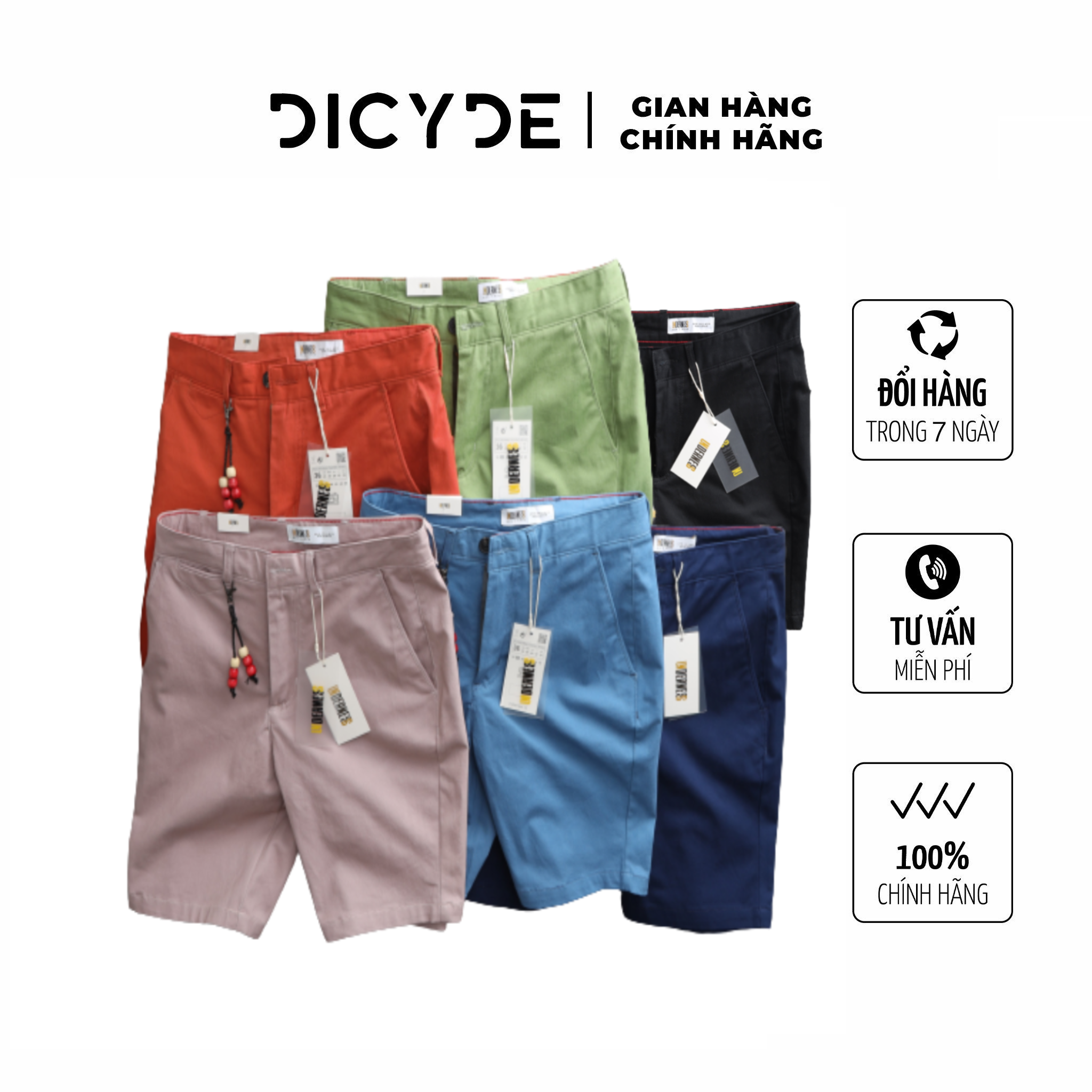 Quần short kaki nam cao cấp dicyde st.n.ud.33