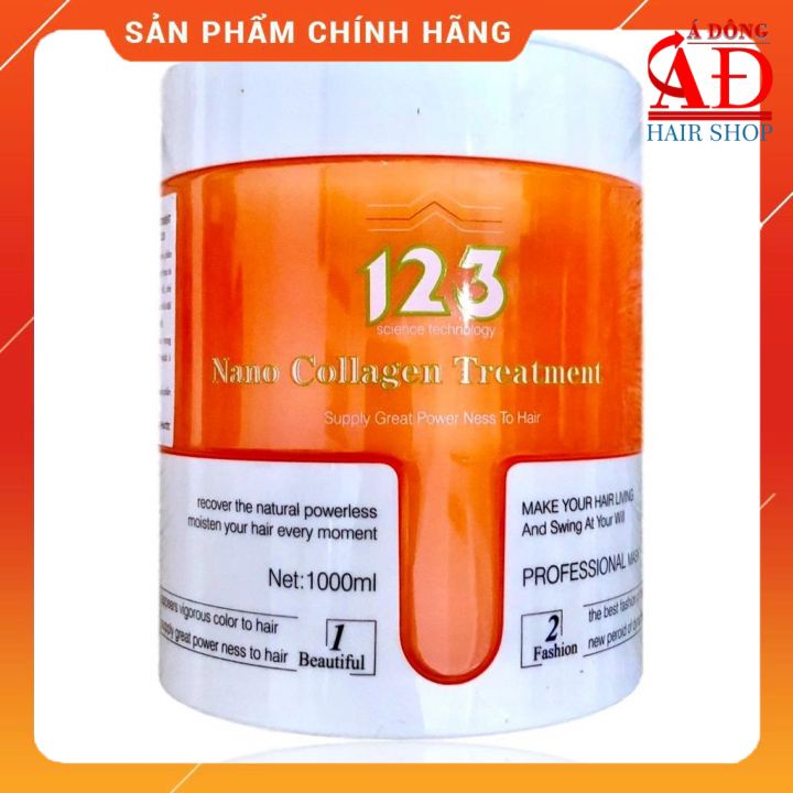 Hấp dầu dừa 123 collagen nano 1000ml