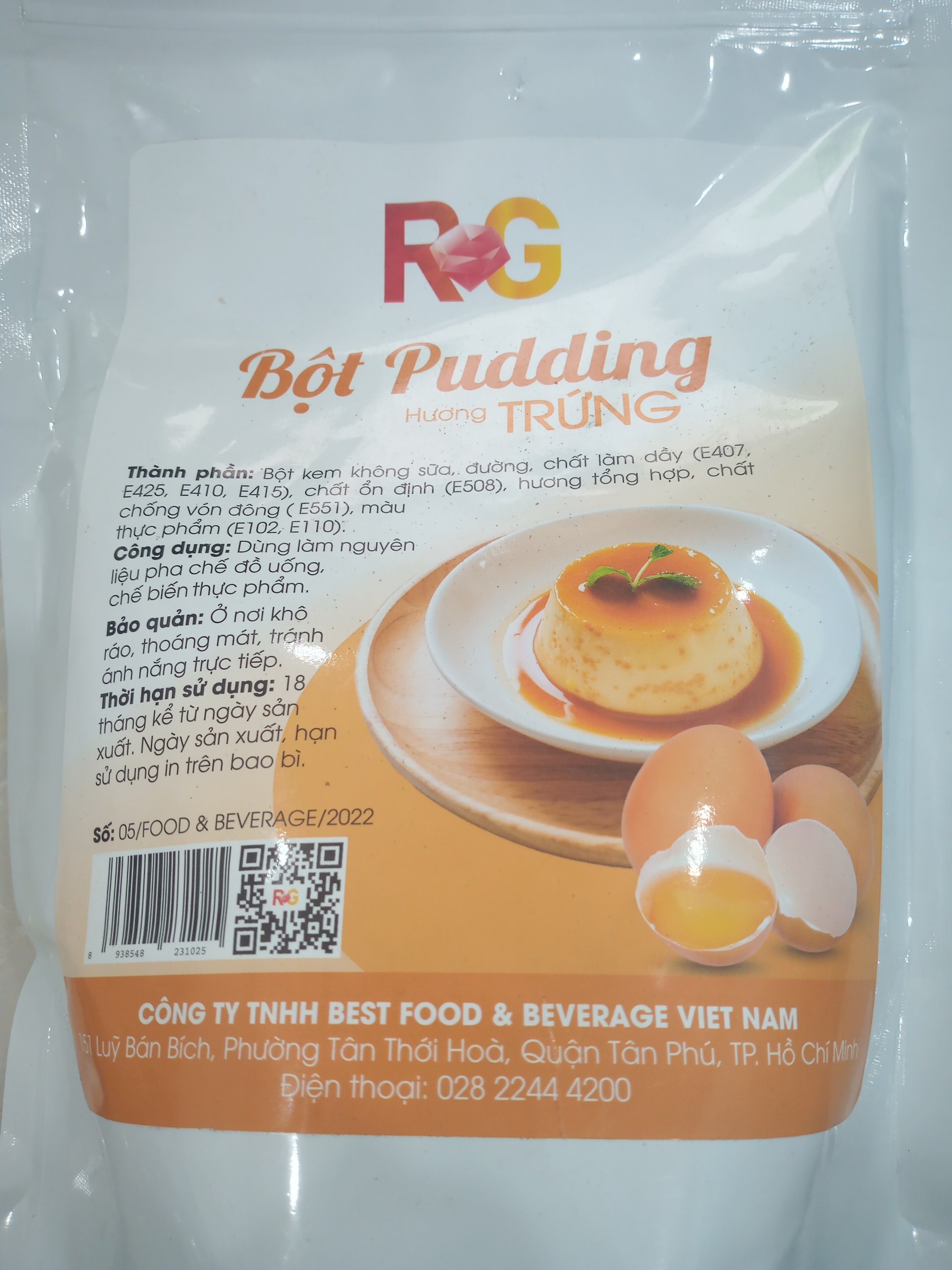 Bột pudding trứng r&g thơm ngon