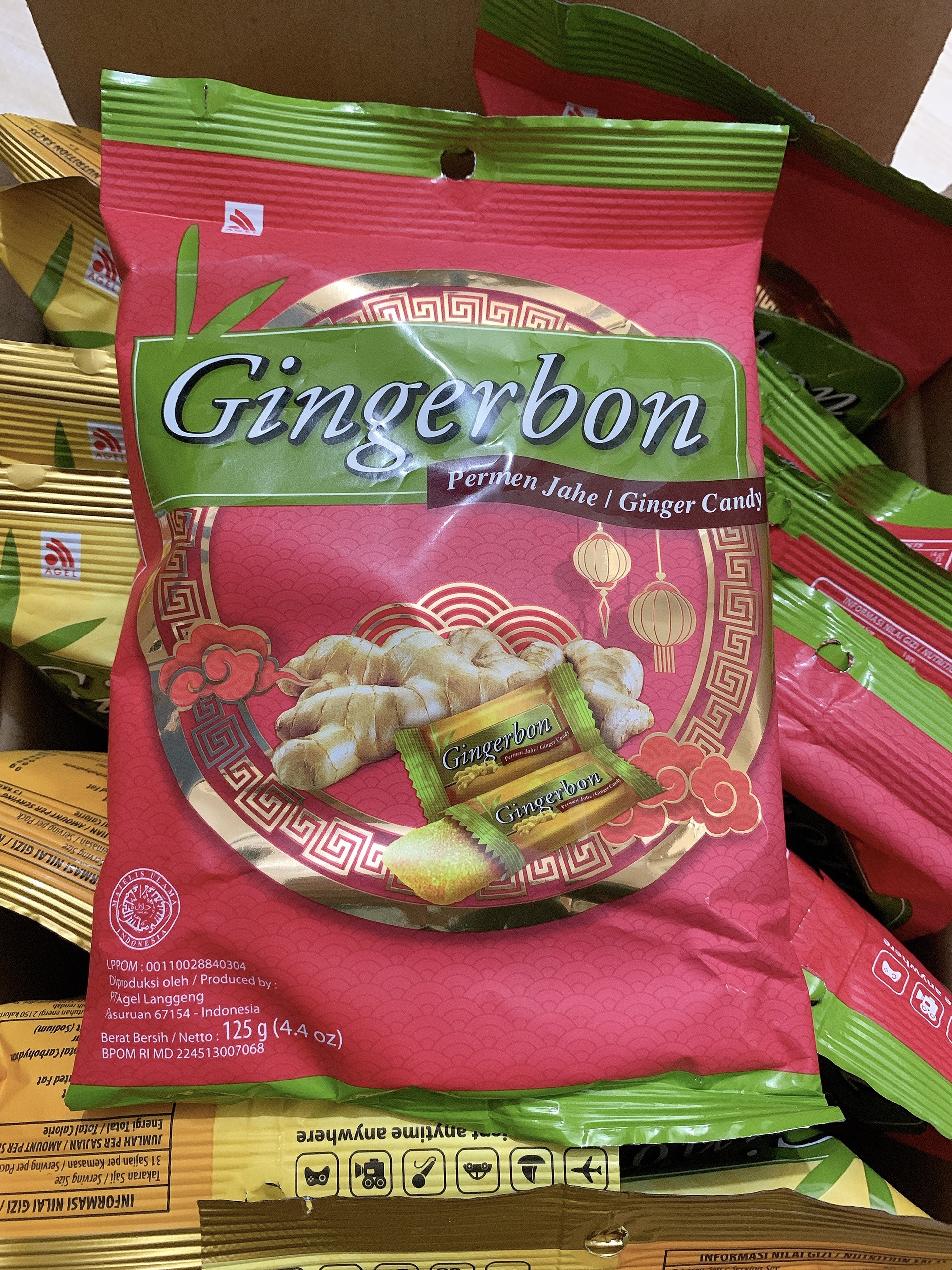 Kẹo Gừng Gói Gingerbon vị Truyền Thống 125g
