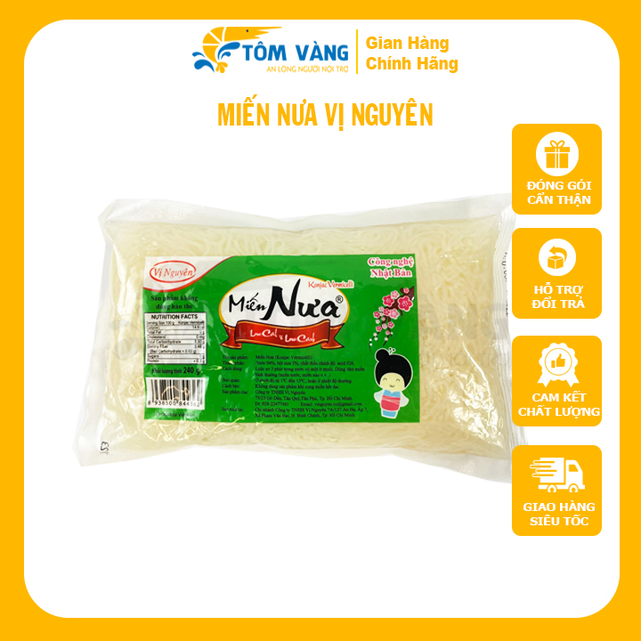 Miến Nưa Gói 240g - Tôm vàng