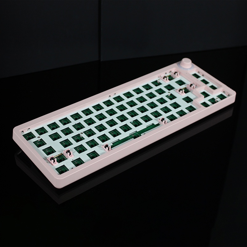 Tm680 trao đổi nóng Bàn Phím Cơ khí Kit không dây 3 chế độ RGB Tương thích với 35 pins cho Cherry Gateron Kailh quay số núm bàn phím